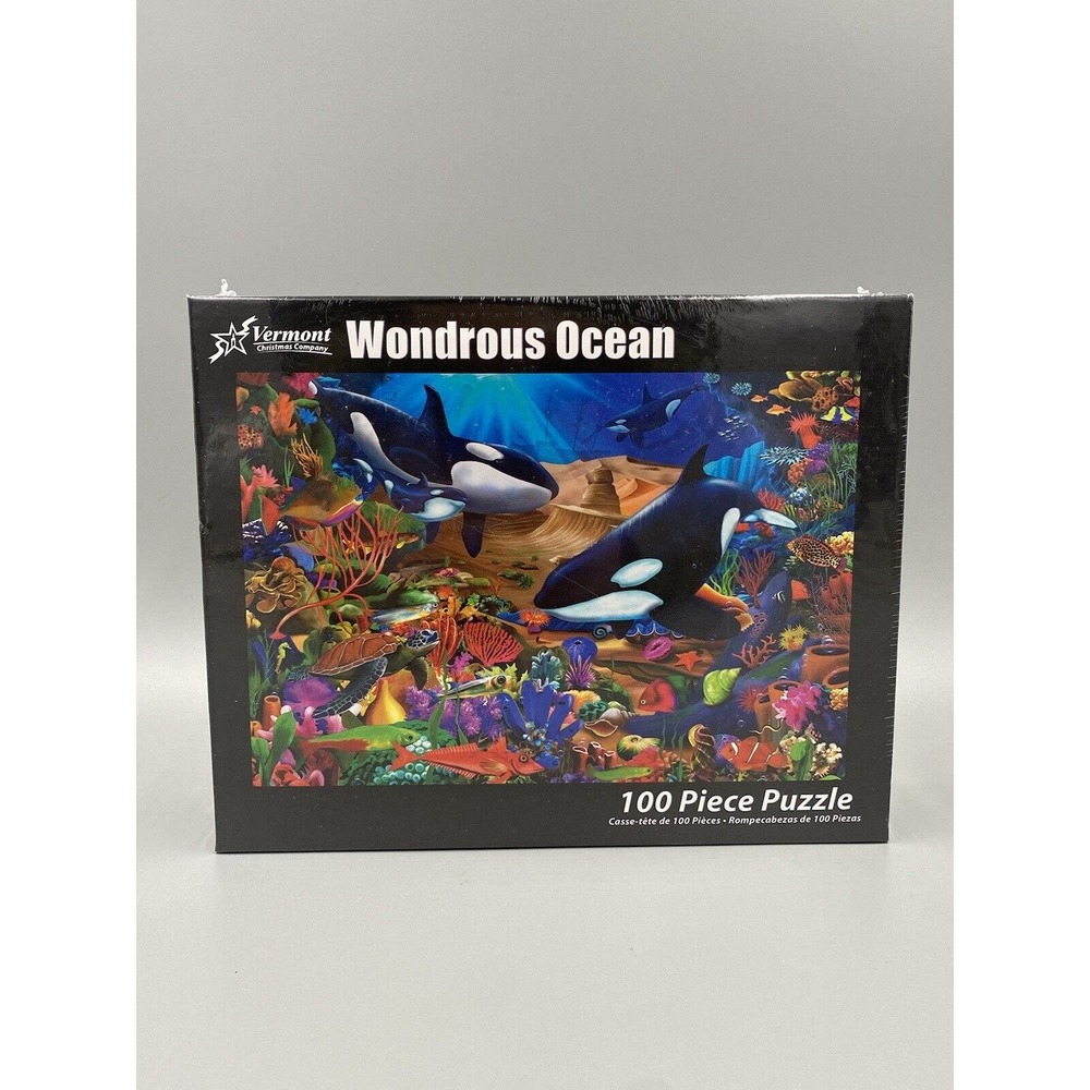 Vermont Christmas Company‎ Wondrous Ocean Jigsaw Puzzle 100 Piece SEALED